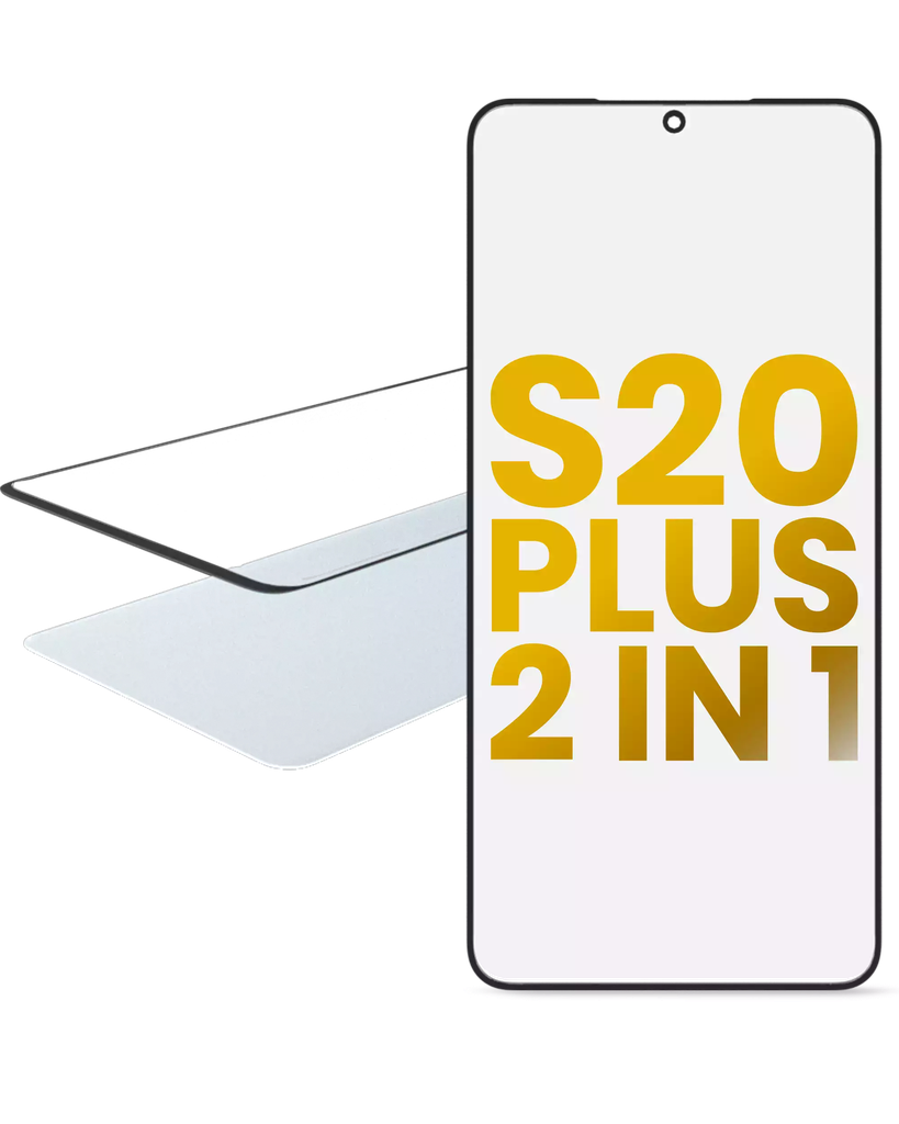 2 in 1 Front Glass + OCA Pre-Installed For Samsung Galaxy S20 Plus (Premium)