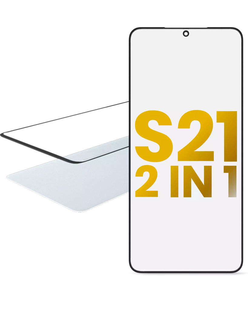 2 in 1 Front Glass + OCA Pre-Installed For Samsung Galaxy S21 (Premium)