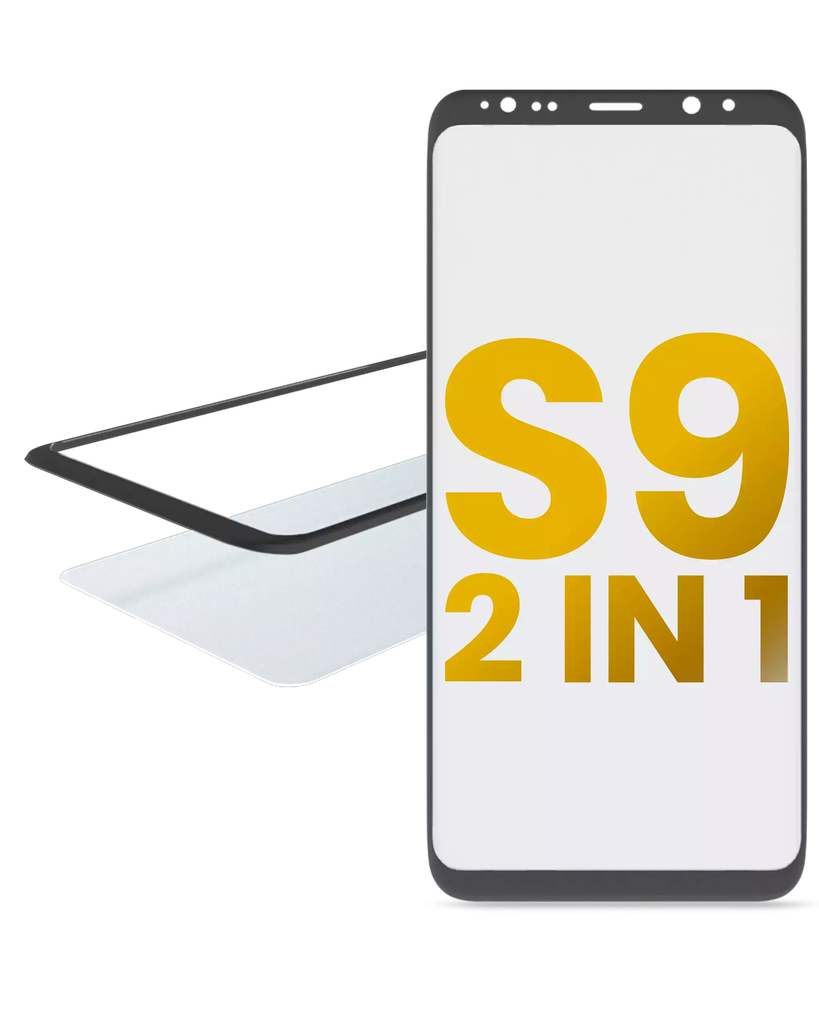 2 in 1 Front Glass + OCA Pre-Installed For Samsung Galaxy S9 (Premium)