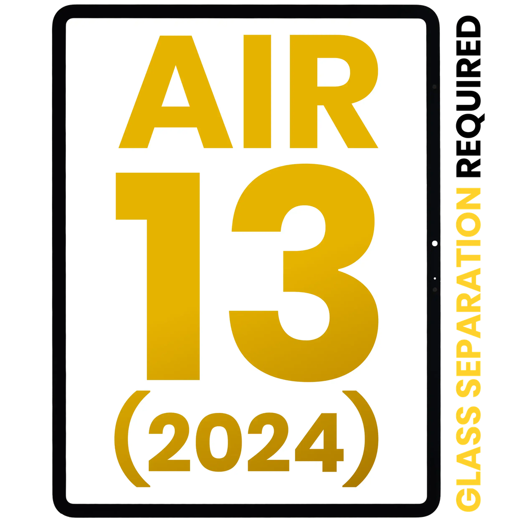 Front Glass For iPad Air 13"(2024)(Glass Separation Required) (Premium) (All Colors)