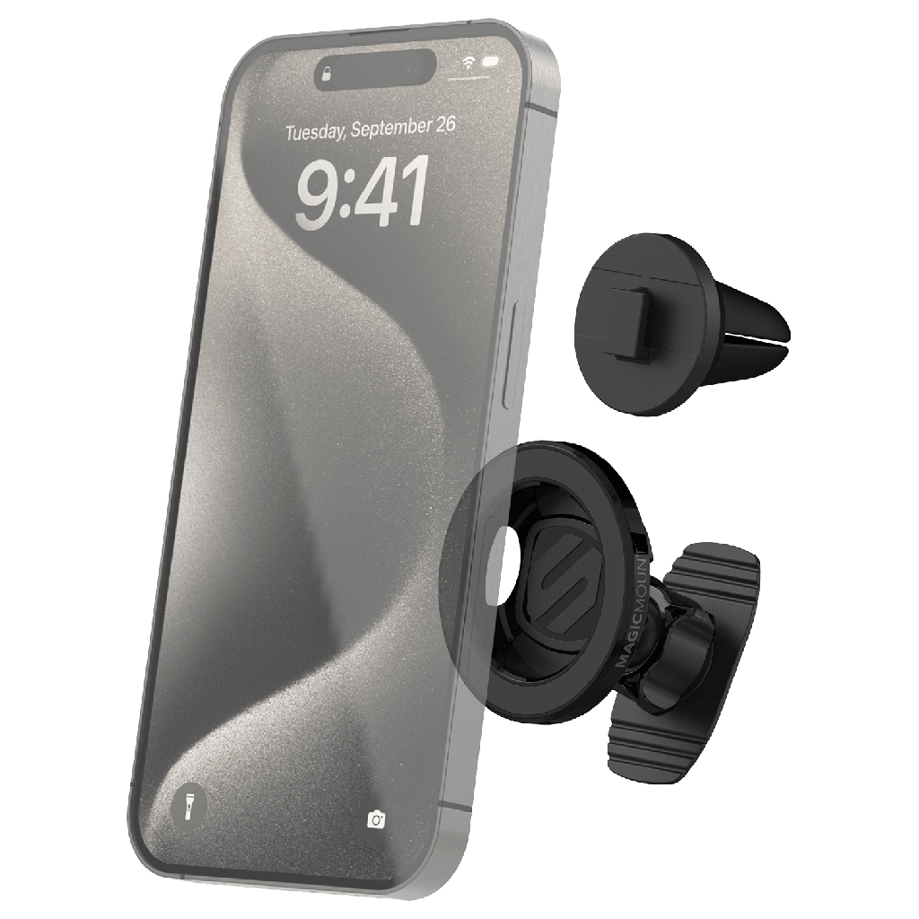 Scosche - Magicmount Magsafe Dash / Vent Magnetic Phone Mount - Black