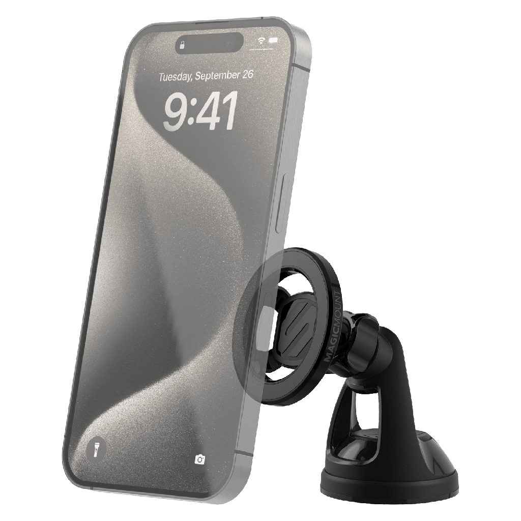 Scosche - Magicmount Magsafe Window / Dash Magnetic Phone Mount - Black