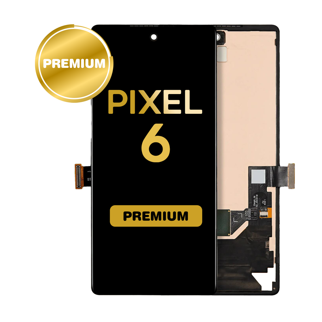OLED Assembly for Google Pixel 6 With Frame - (With Fingerprint Sensor) - All Colors (Premium)