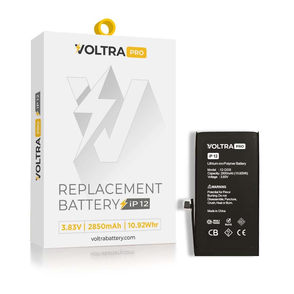 VOLTRA Pro (No Pop-Up) Battery For iPhone 12 / 12 Pro (Ground Shipping Only)