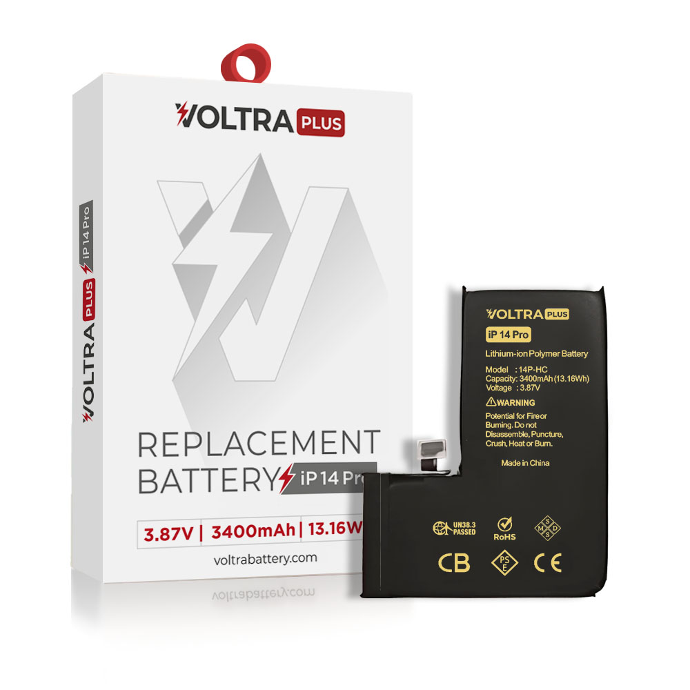 VOLTRA Plus High Capacity Battery For iPhone 14 Pro (Ground Shipping Only)