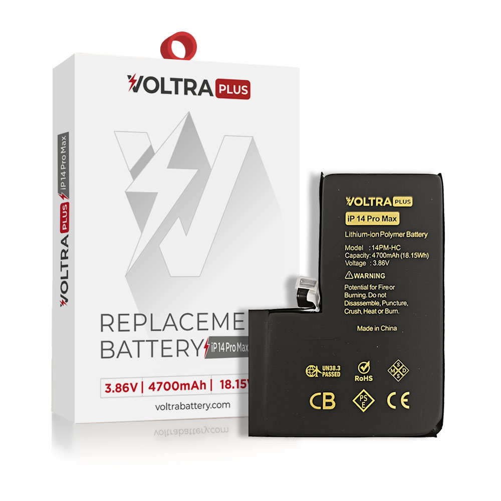 VOLTRA Plus High Capacity Battery For iPhone 14 Pro Max (Ground Shipping Only)