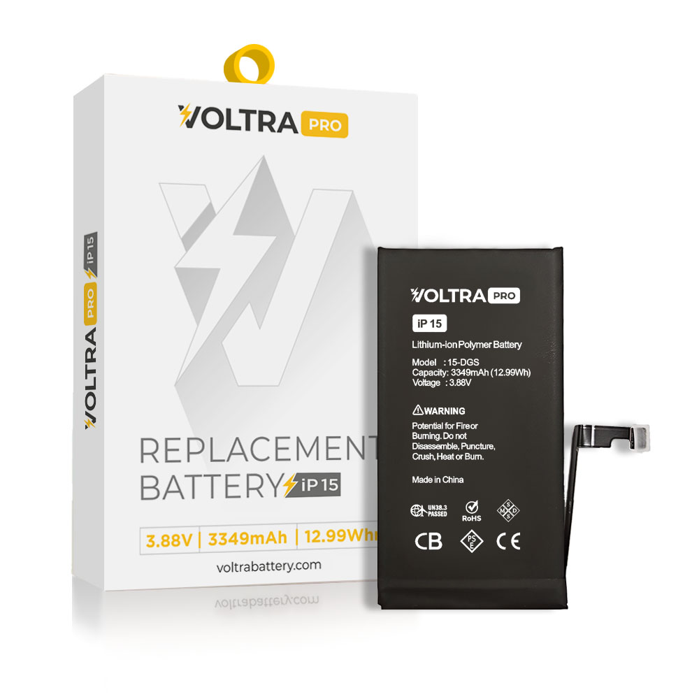 VOLTRA Pro (No Pop-Up) Battery For iPhone 15 (Ground Shipping Only)