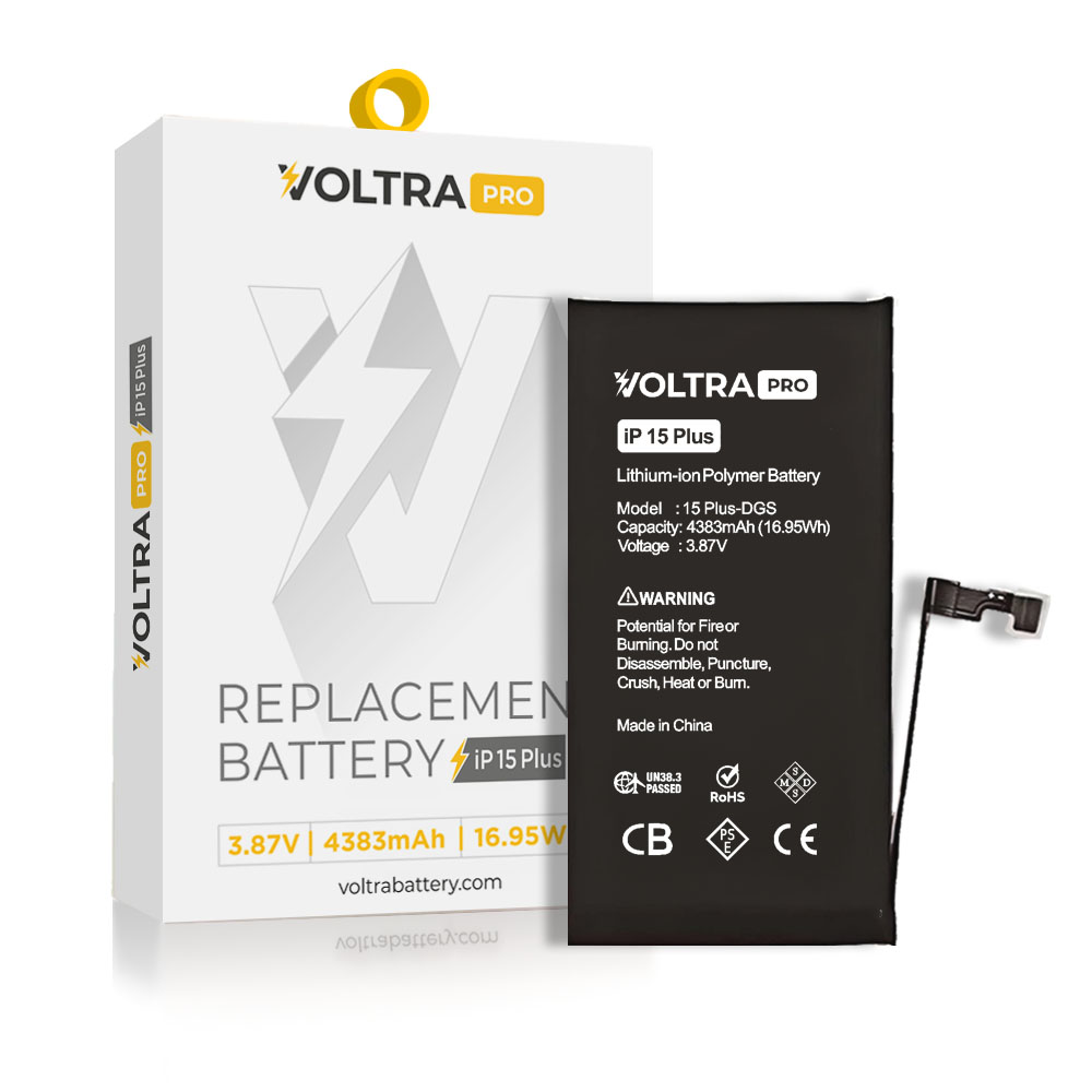 VOLTRA Pro (No Pop-Up) Battery For iPhone 15 Plus (Ground Shipping Only)