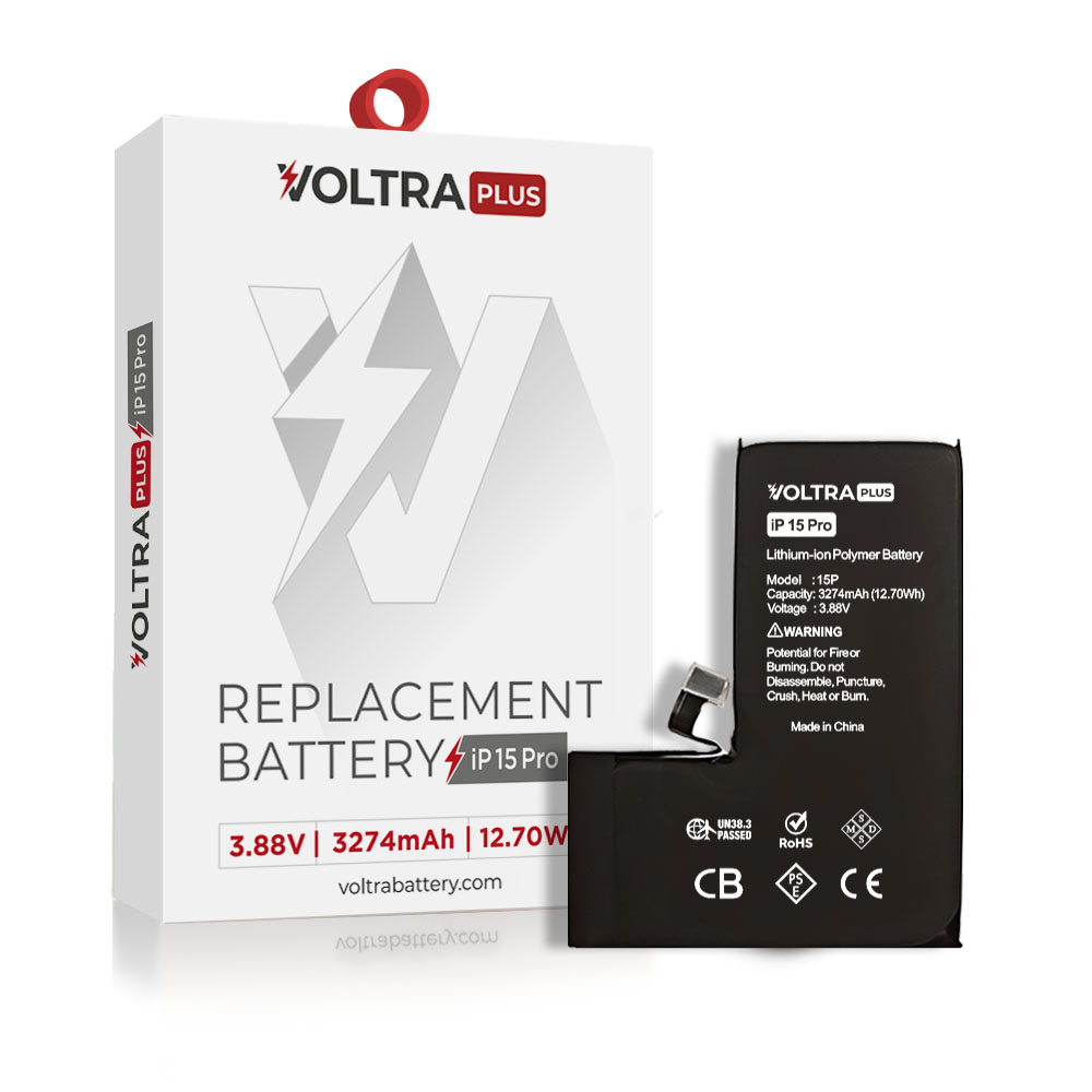 VOLTRA Plus Battery For iPhone 15 Pro (Ground Shipping Only)