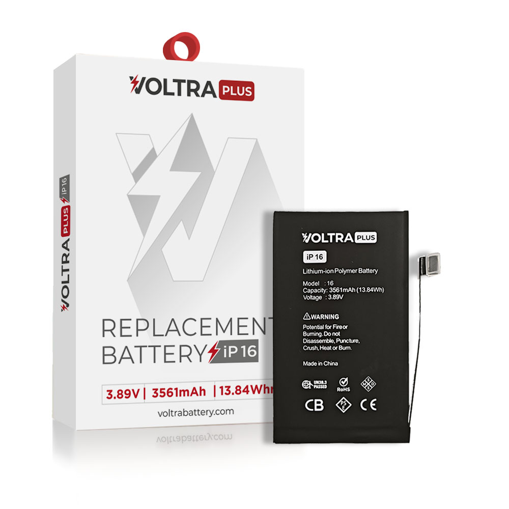 VOLTRA Plus Battery For iPhone 16 (Ground Shipping Only)