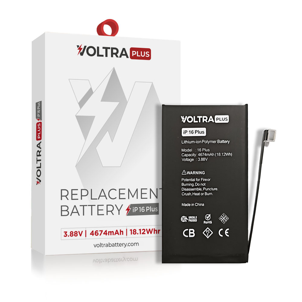 VOLTRA Plus Battery For iPhone 16 Plus (Ground Shipping Only)