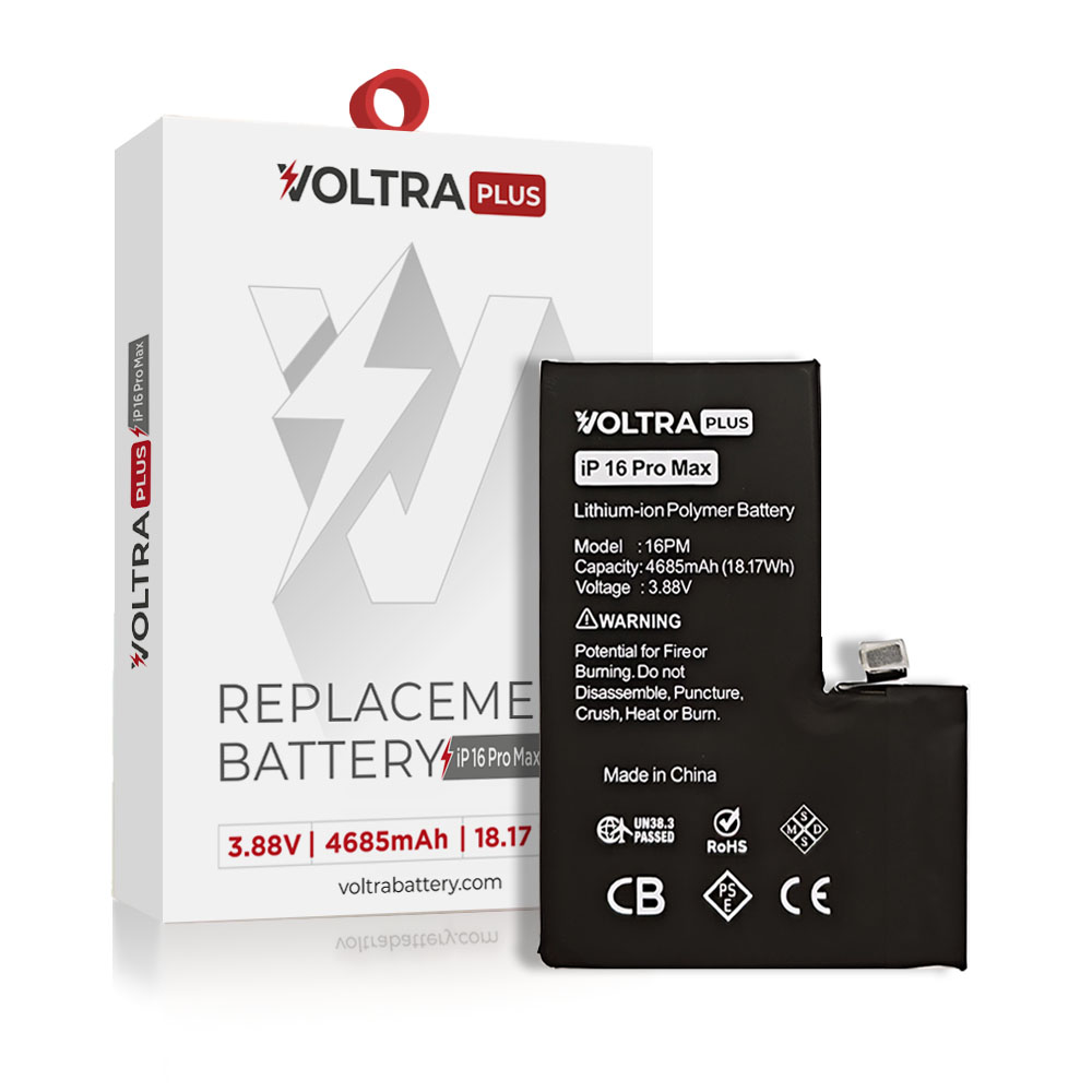 VOLTRA Plus Battery For iPhone 16 Pro Max (Ground Shipping Only)