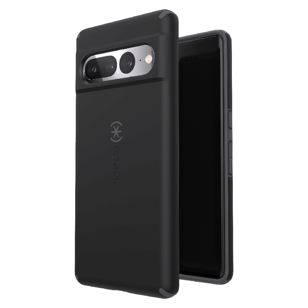 Speck - Presidio Impact Hero Case For Google Pixel 7 Pro - Black And Slate Grey