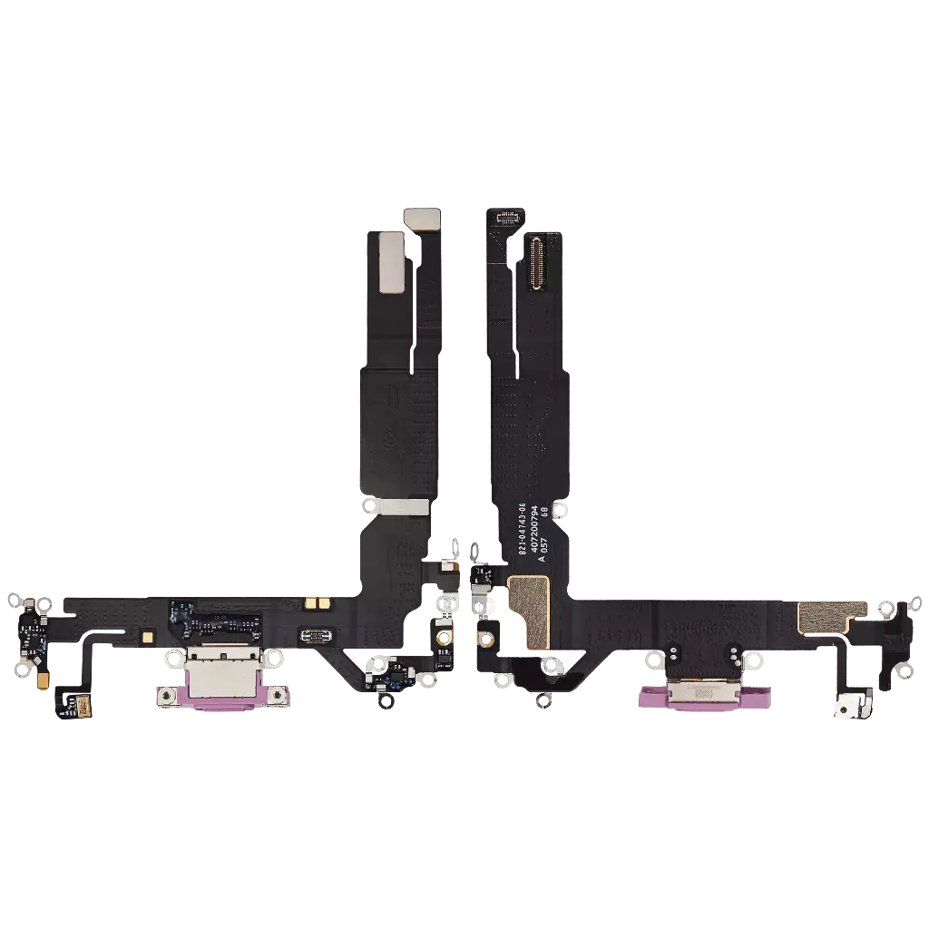Charging Port Flex Cable For iPhone 16 (Aftermarket) (Pink) 