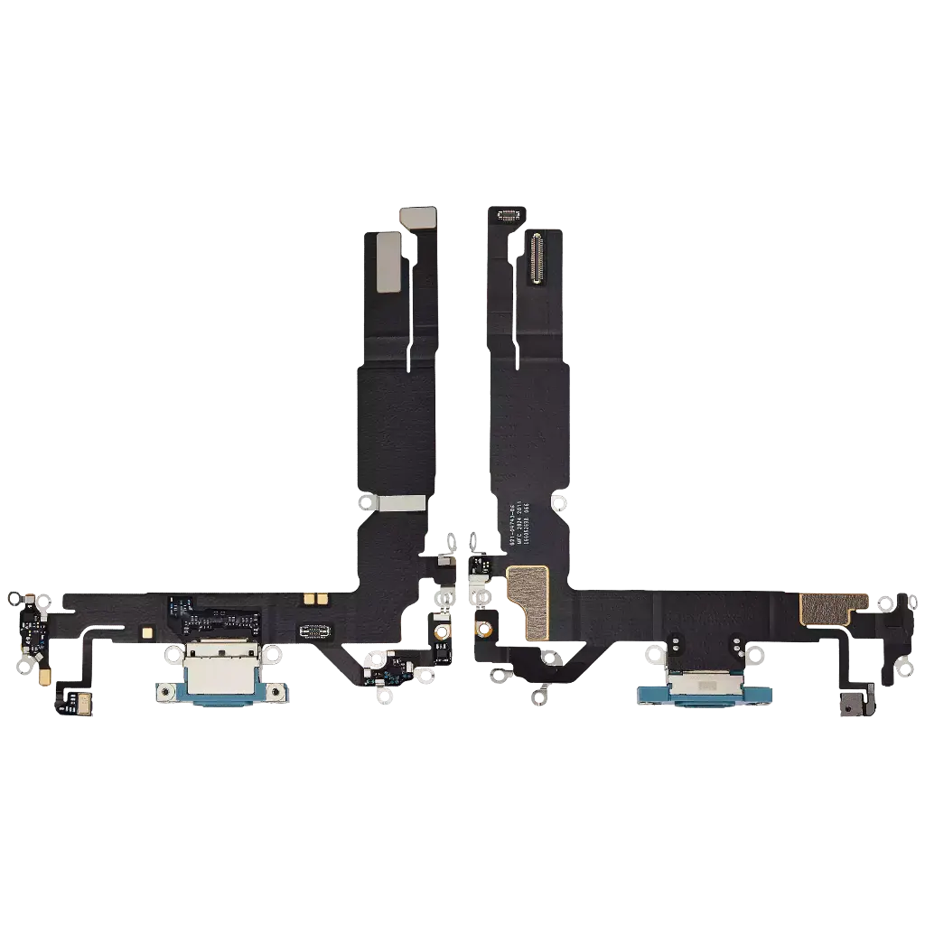 Charging Port Flex Cable For iPhone 16 (Aftermarket) (Teal) 