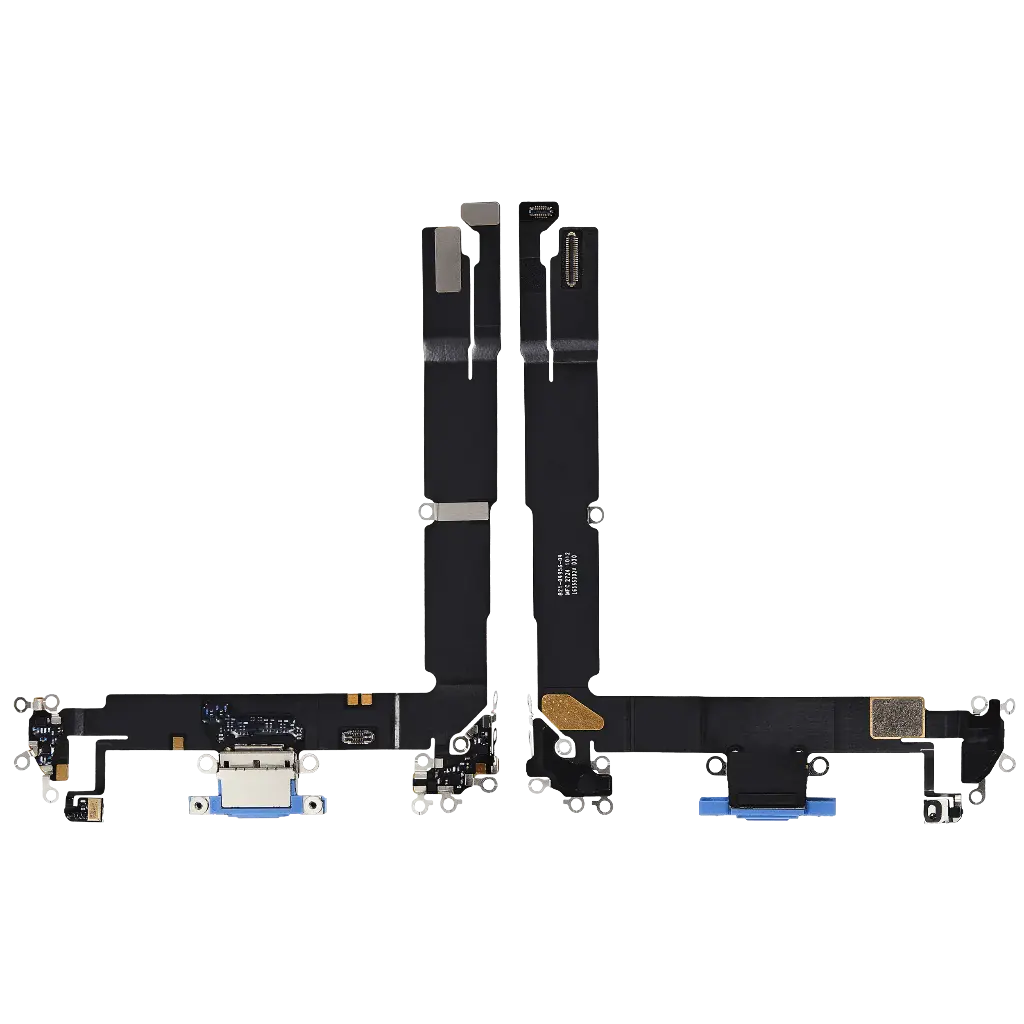 Charging Port Flex Cable For iPhone 16 Plus (Aftermarket) (Ultramarine) 