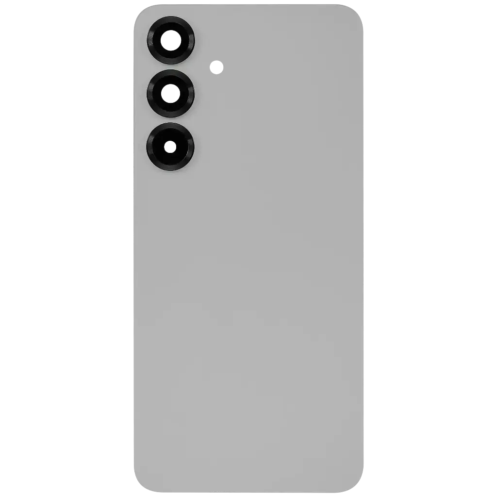 Back Cover Glass With Camera Lens and Adhesive For Samsung Galaxy S25 Plus (No Logo) (Silver Shadow)