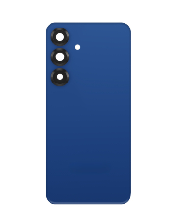 Back Cover Glass With Camera Lens and Adhesive For Samsung Galaxy S25 Plus (No Logo) (Navy)