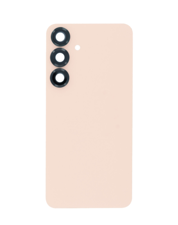 Back Cover Glass With Camera Lens and Adhesive For Samsung Galaxy S25 Plus (No Logo) (Pink Gold)