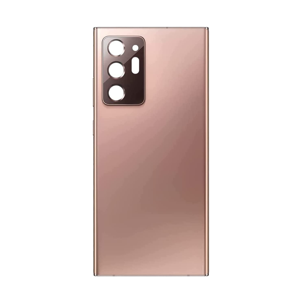 Back Cover Glass With Camera Lens For Samsung Galaxy Note 20 (No Logo) (Aura Pink)