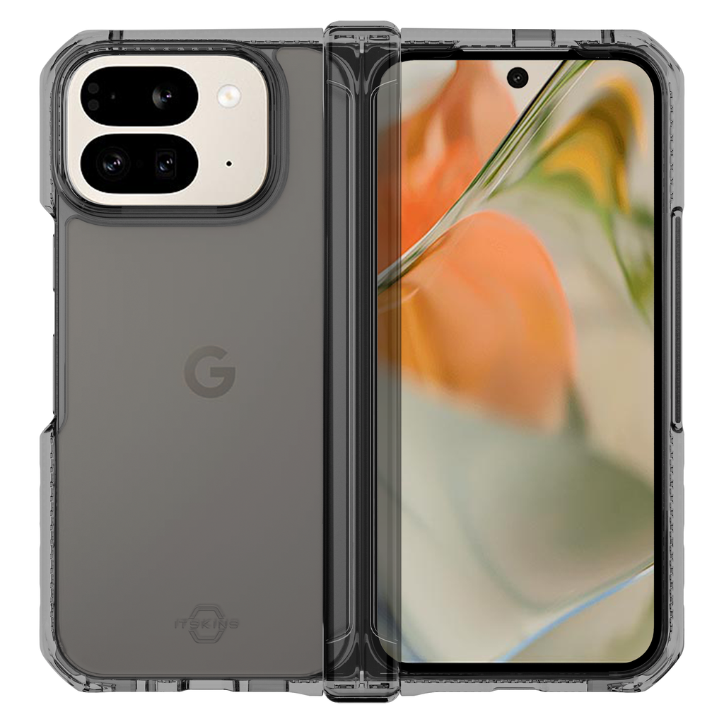 Itskins - Hybridr Clear Hinge Case For Google Pixel 10 Pro Fold - Smoke And Transparent