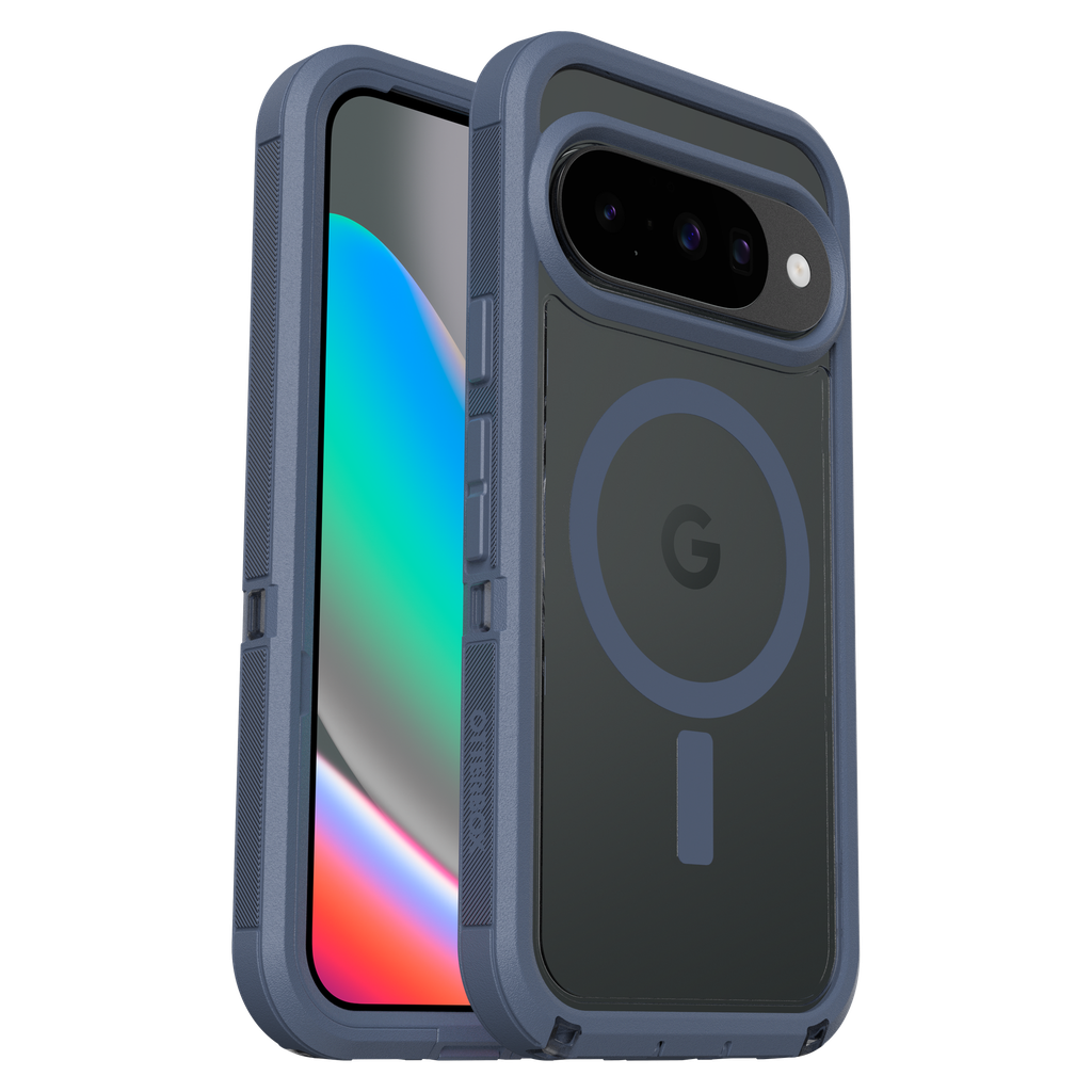 Otterbox - Defender Xt Pro Clear Case With Magnets For Google Pixel 10  /  Pixel 10 Pro - Baby Blue Clear