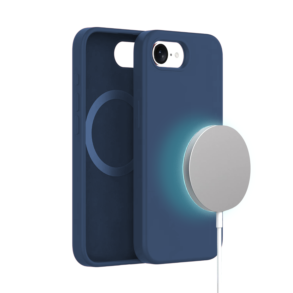 MagSilicone Case for iPhone 17e / 16e - Dark Blue