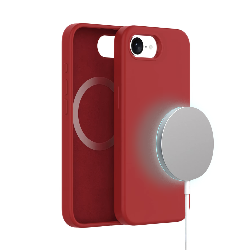MagSilicone Case for iPhone 17e / 16e - Red