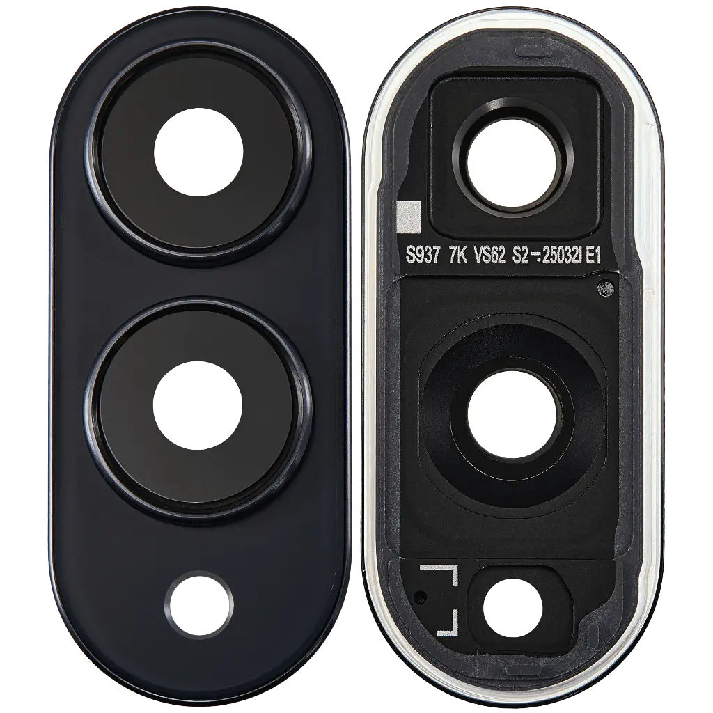 Back Camera Lens With Cover Bezel Ring  For Samsung Galaxy S25 Edge (S937) (Titanium Jetblack) (Premium)