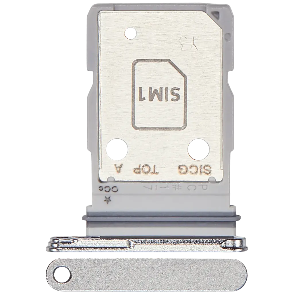 Dual Sim Card Tray  For Samsung Galaxy S25 Edge (S937) (Premium) (Titanium Silver)