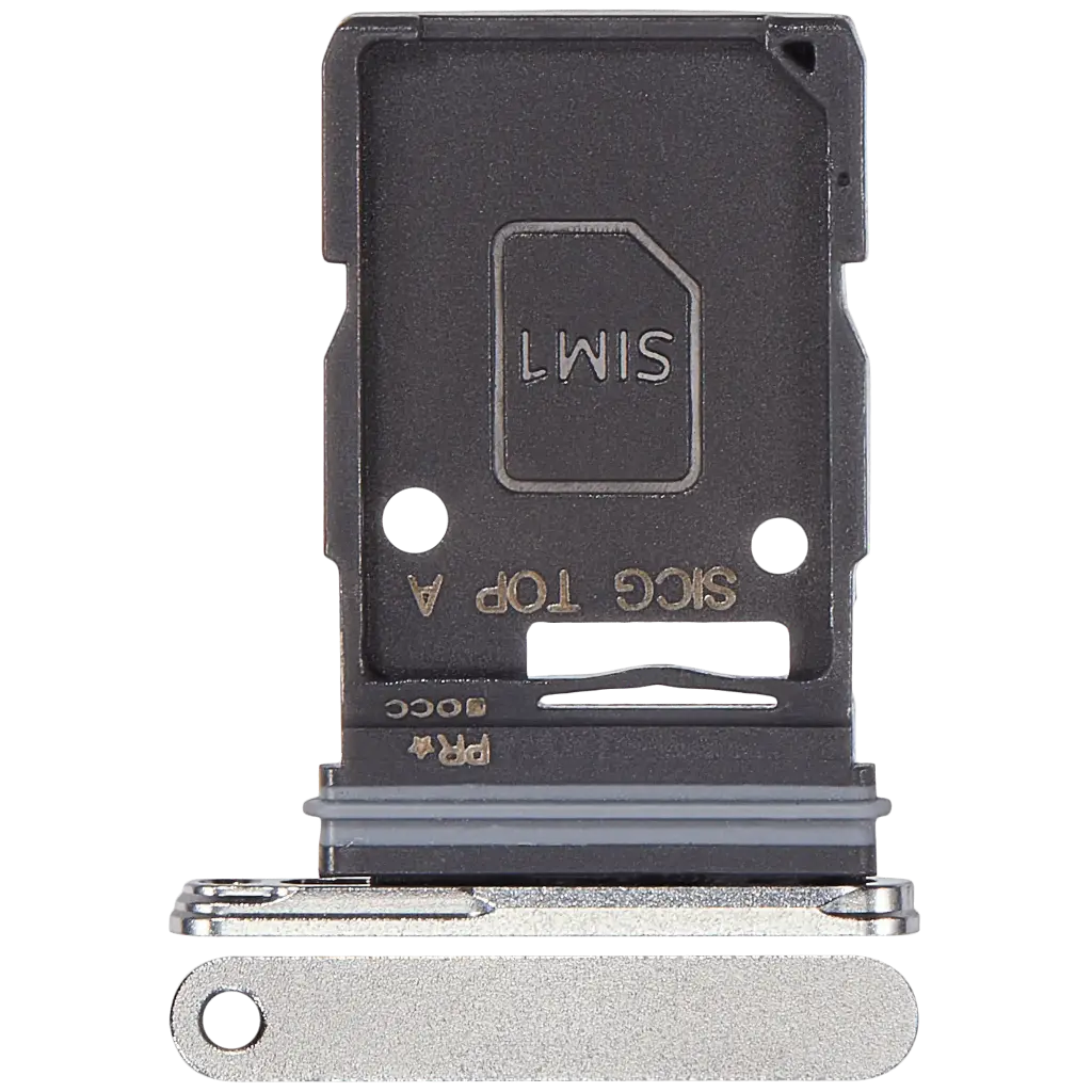 Single Sim Card Tray  For Samsung Galaxy S25 Edge (S937) (Premium) (Titanium Silver)