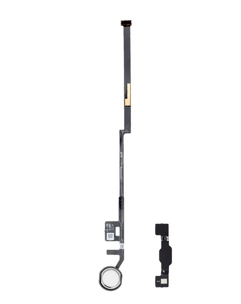 Home Button With Flex Cable For iPad 7 (2019) / iPad 8 (2020) / iPad 9 (2021) (Aftermarket) (White) 