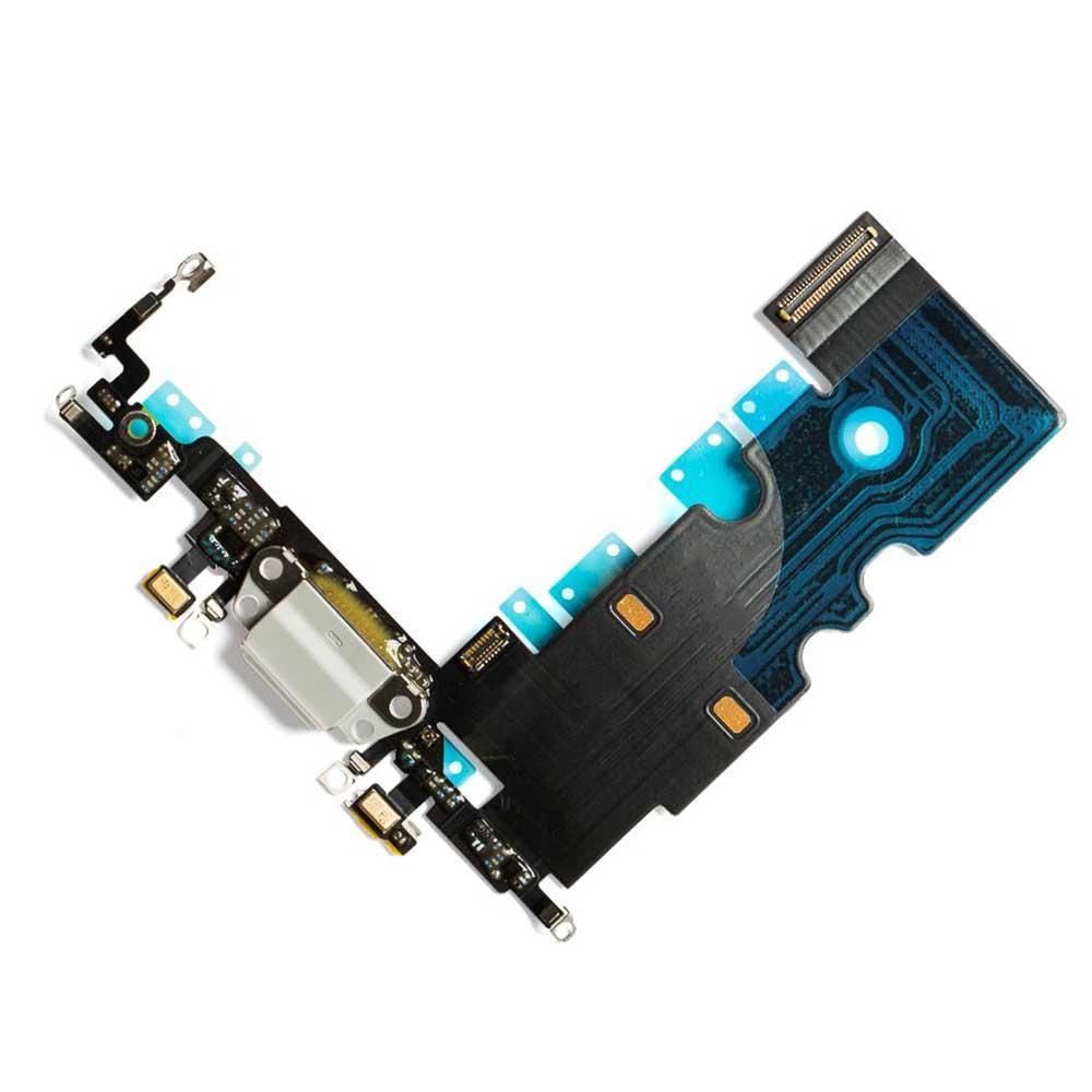 Charging Port Flex Cable For iPhone 8 (Aftermarket) (Silver)