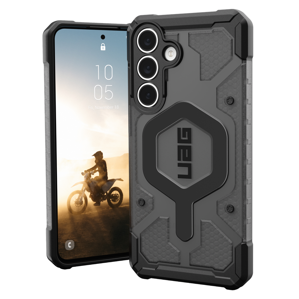 Urban Armor Gear Uag - Pathfinder Clear Case With Magnet For Samsung Galaxy S25 Fe - Ash And Black