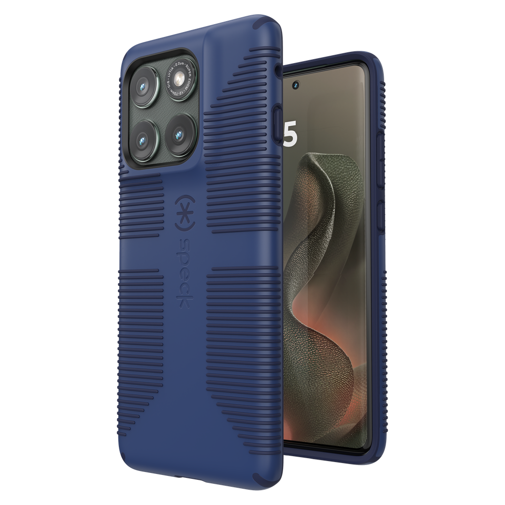 Speck - Presidio Impact Hero Grip Case For Motorola Moto Edge 2025 - True Blue