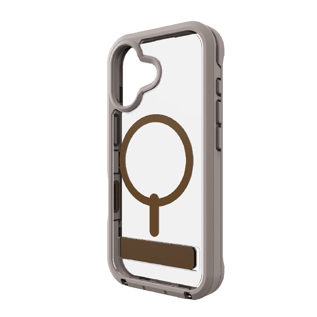 Zagg - Rainier Snap Magsafe Case With Kickstand For Apple Iphone 17 - Sandstone