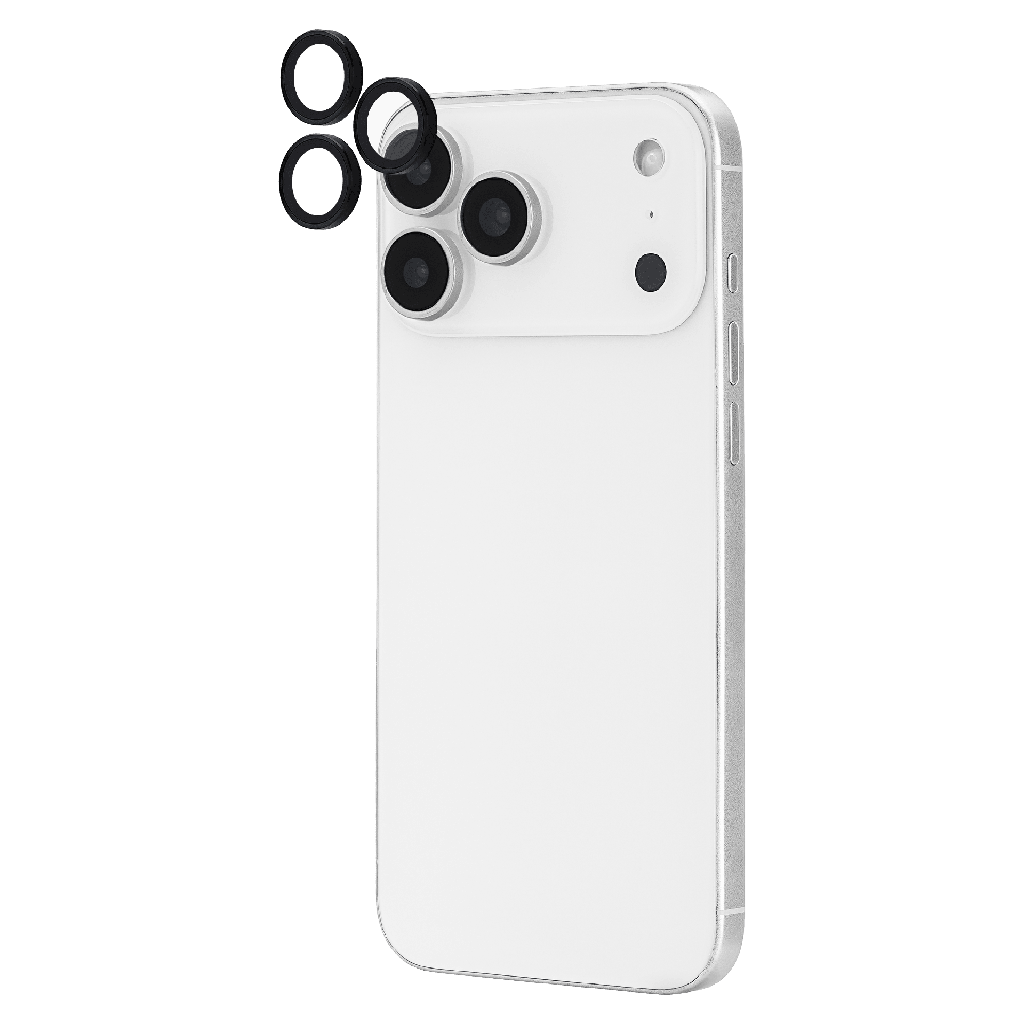 Case-mate - Aluminum Camera Lens Glass Protector For Apple Iphone 17 Pro Max   /   Iphone 17 Pro - Black
