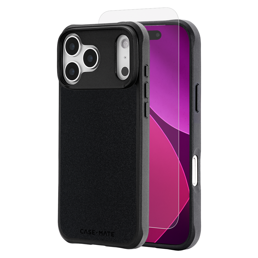 Case-mate - Protection Pack Tough Magsafe Case And Glass Screen Protector For Apple Iphone 17 Pro Max - Black