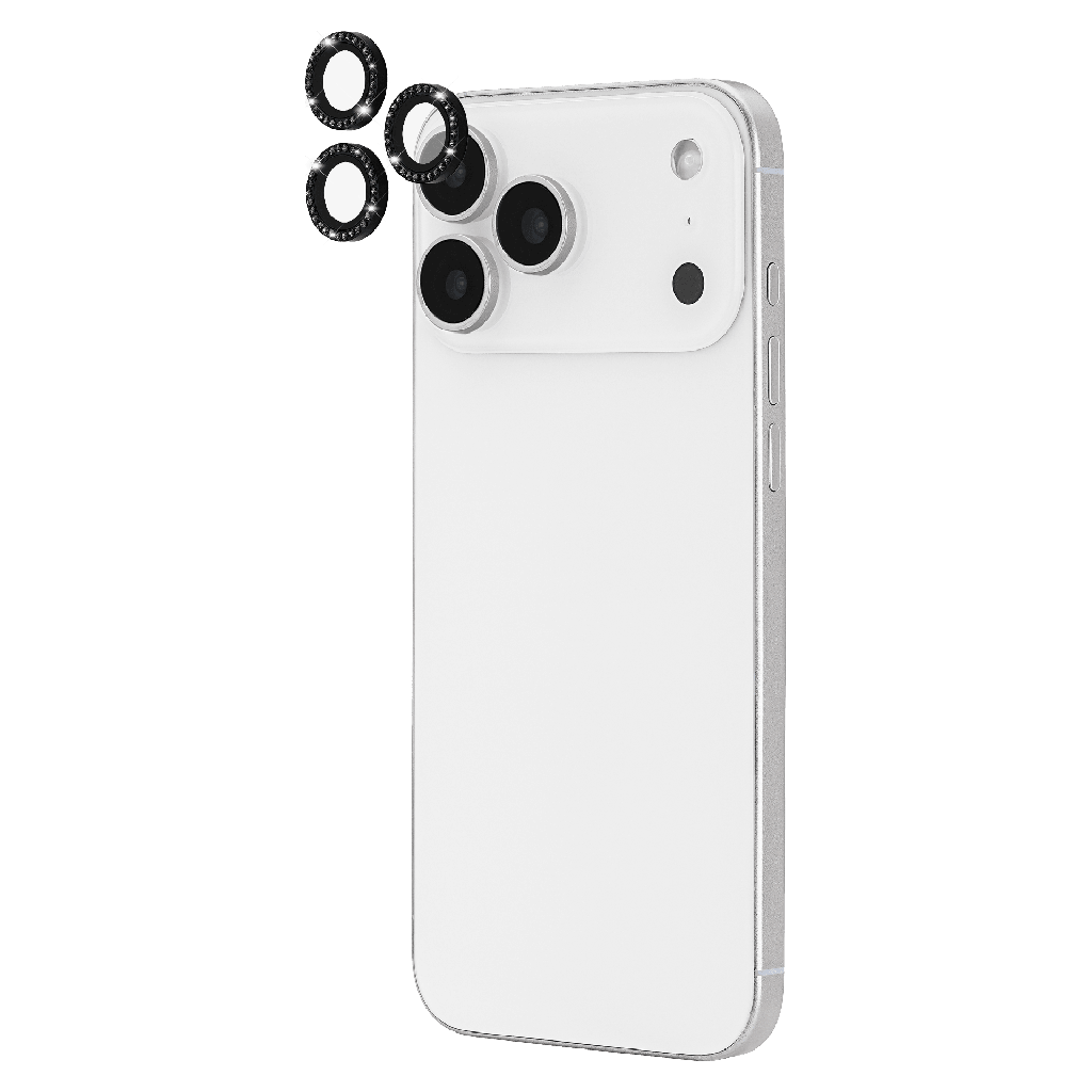 Kate Spade - Aluminum Ring Camera Lens Glass Protector For Apple Iphone 17 Pro Max   /   Iphone 17 Pro - Set In Stone Nightfall