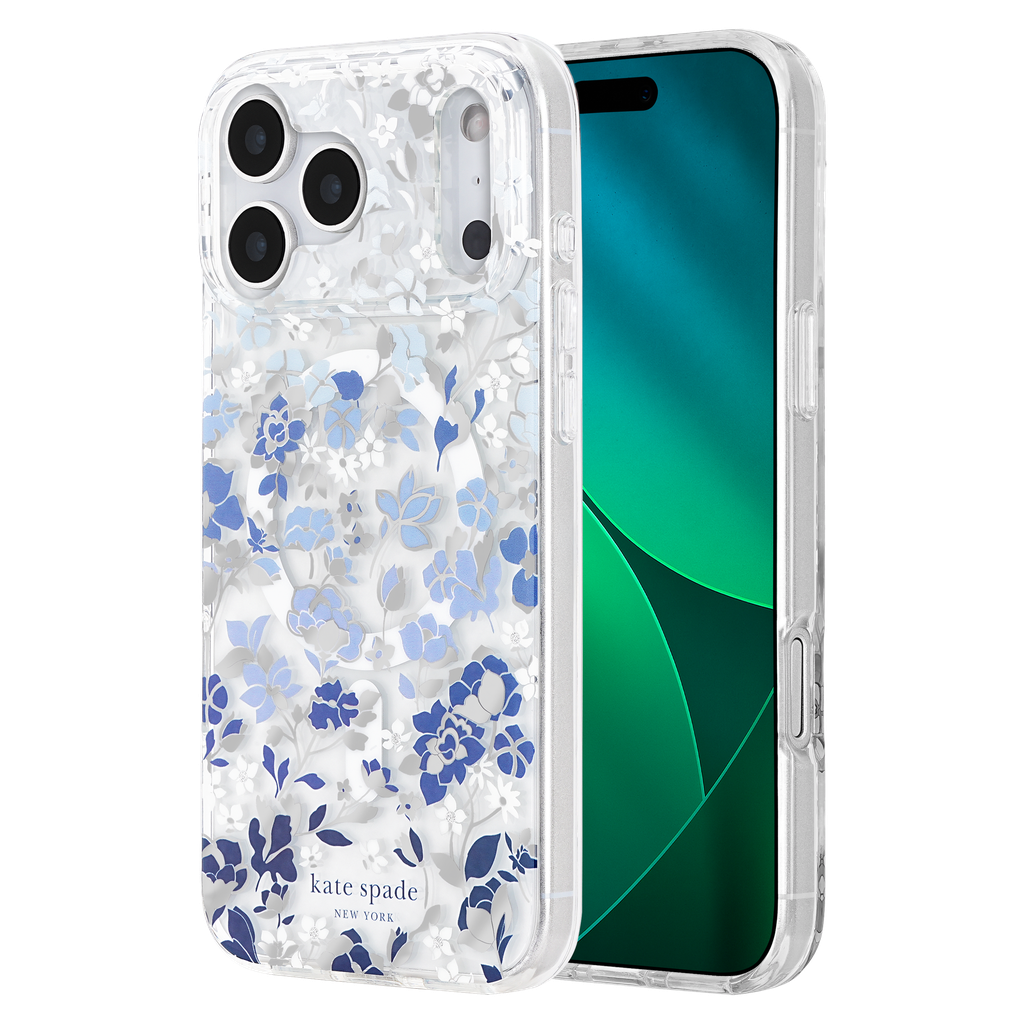 Kate Spade - Protective Magsafe Case For Apple Iphone 17 Pro Max - Flowerbed Blue
