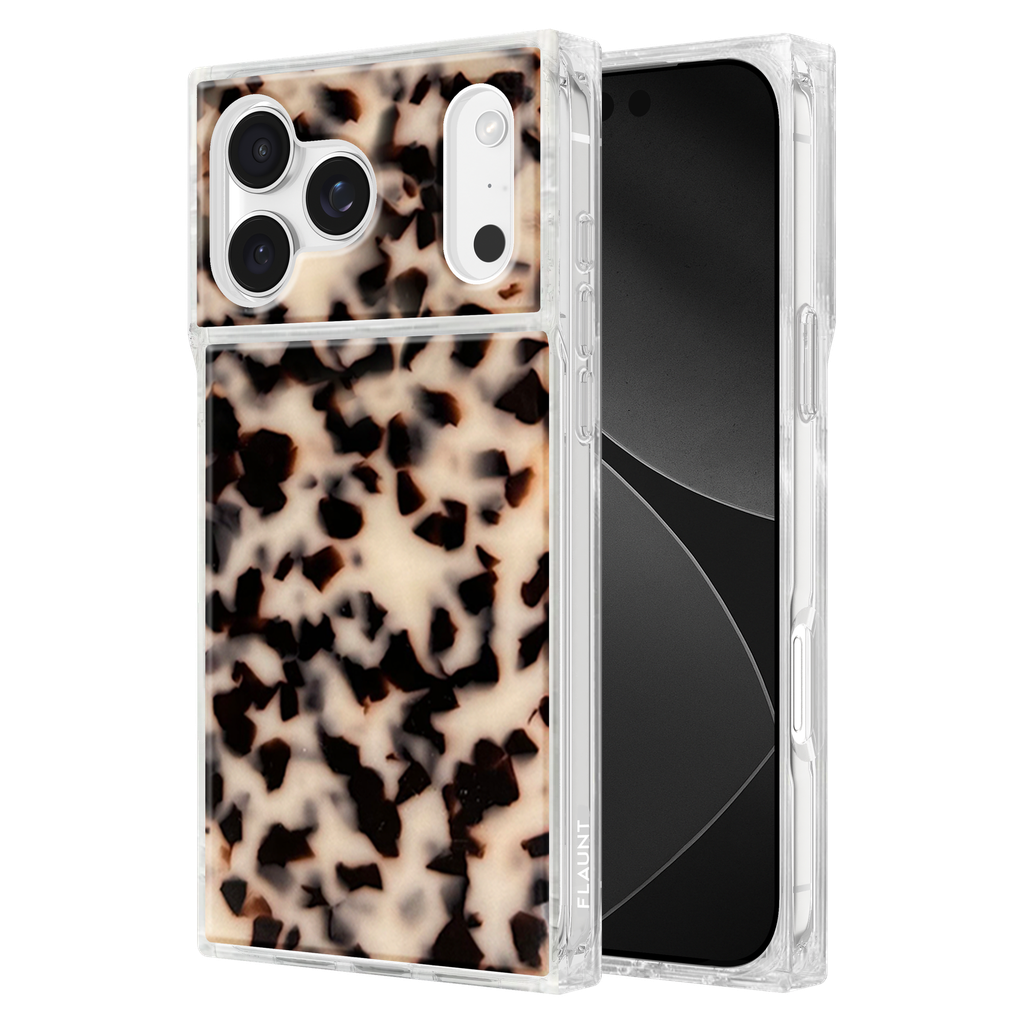Flaunt - Square Magsafe Case For Apple Iphone 17 Pro Max - Blonde Tortoise Shell