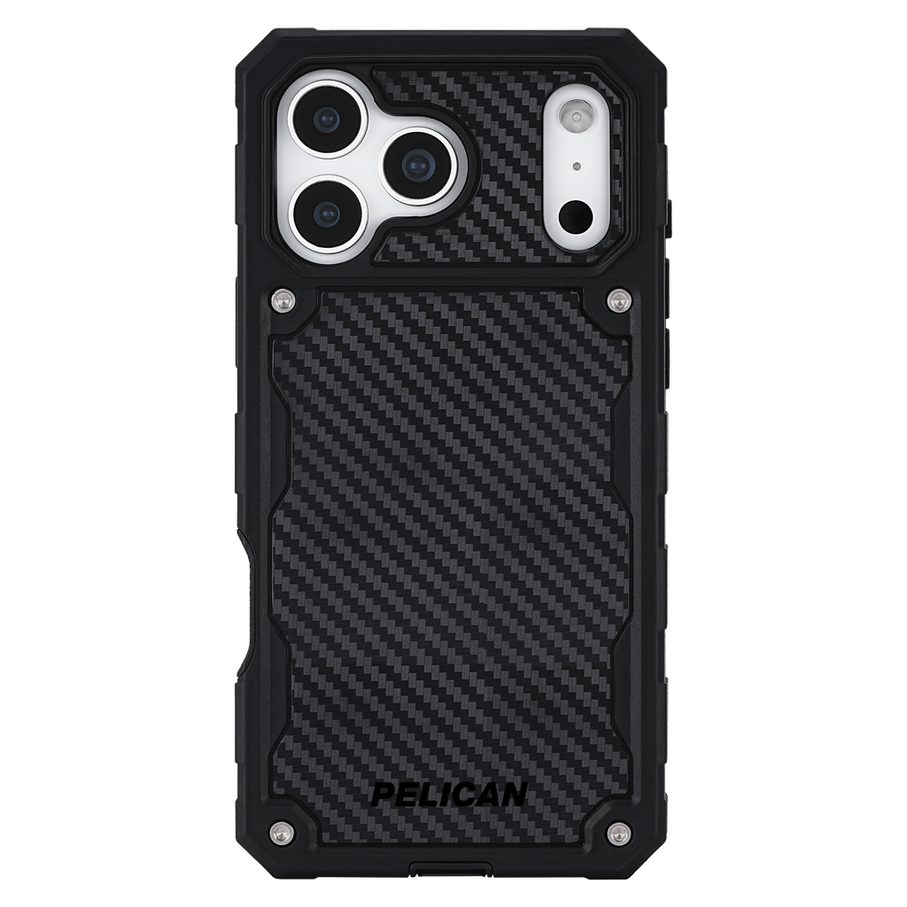 Pelican - Shield Magsafe Case With Holster For Apple Iphone 17 Pro Max - Carbon Fiber