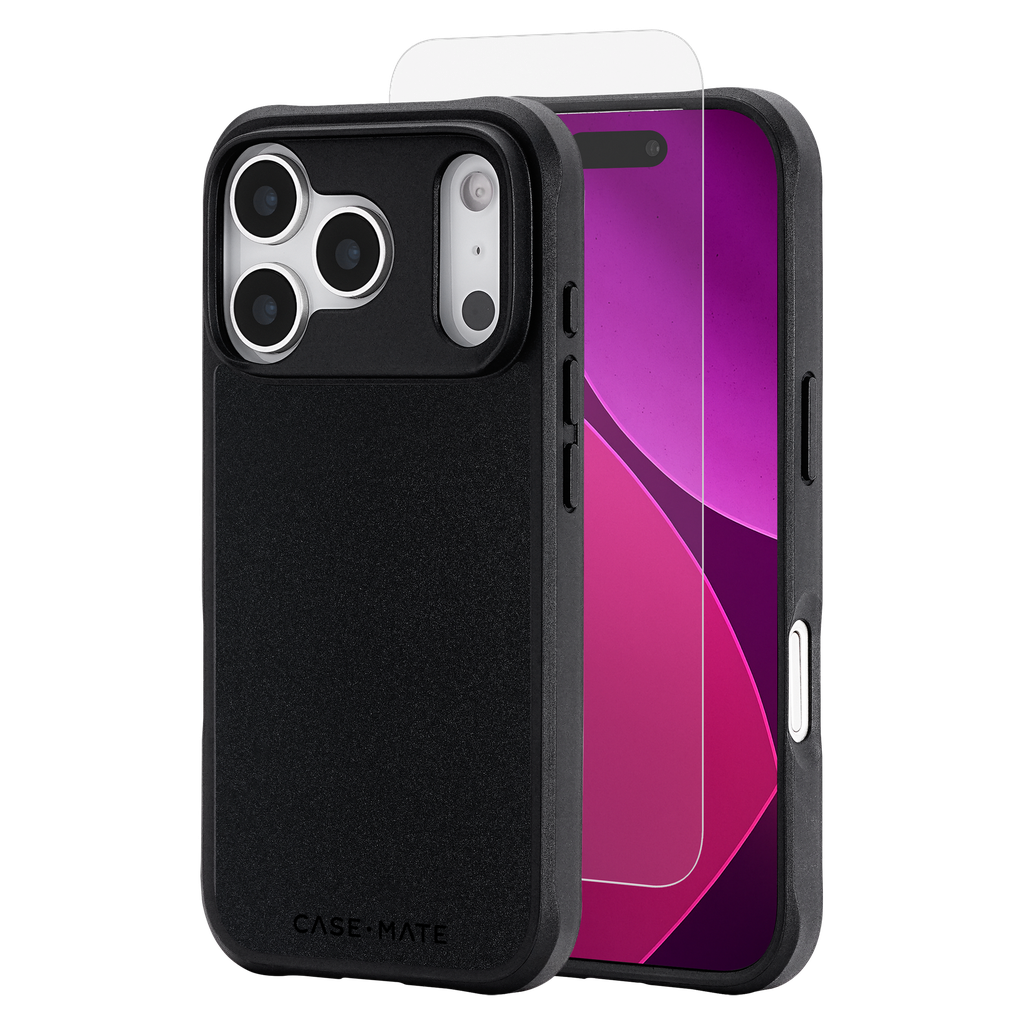 Case-mate - Protection Pack Tough Magsafe Case And Glass Screen Protector For Apple Iphone 17 Pro - Black