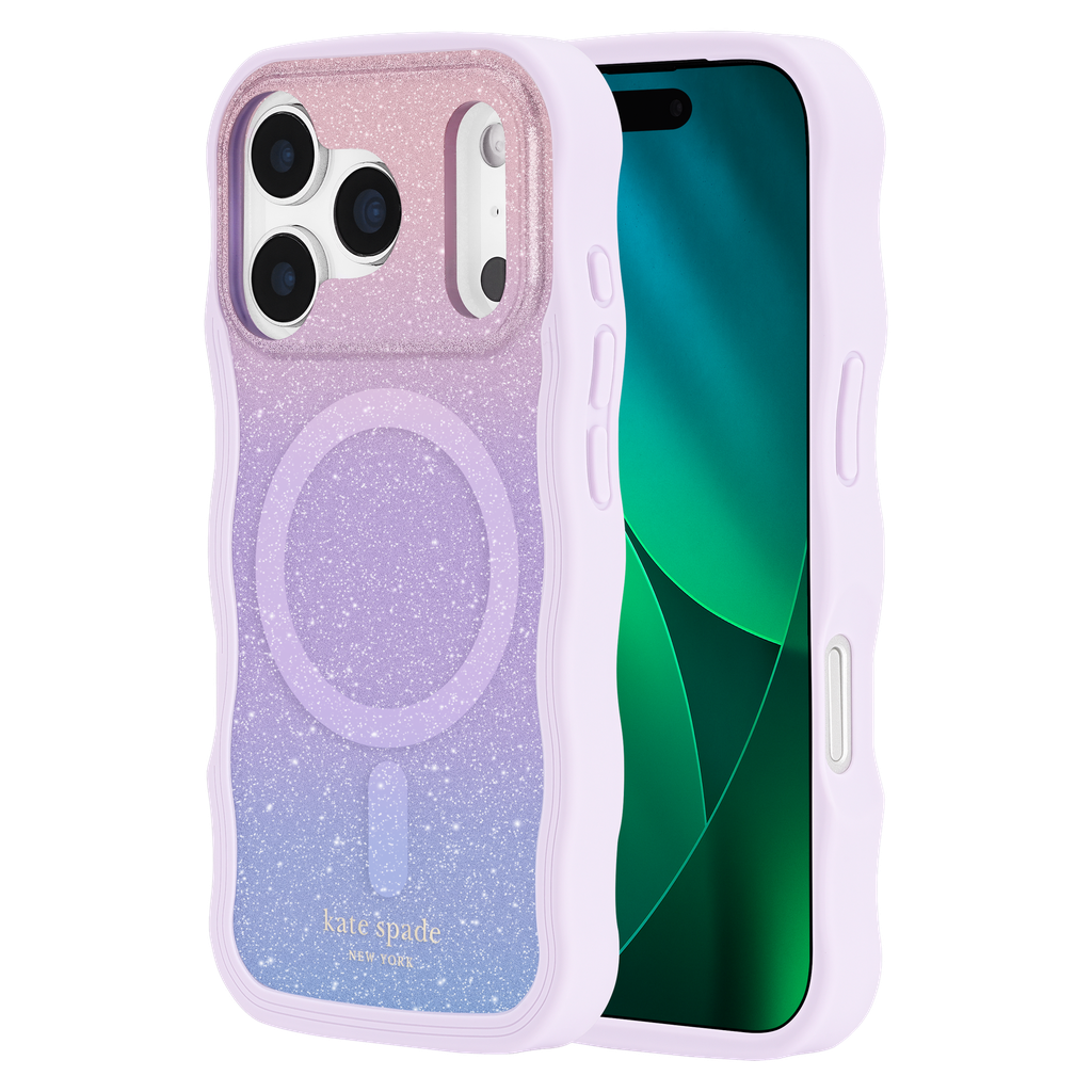 Kate Spade - Wavy Magsafe Case For Apple Iphone 17 Pro - Opal Glitter
