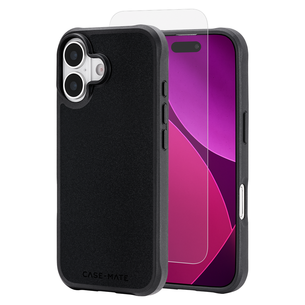 Case-mate - Protection Pack Tough Magsafe Case And Glass Screen Protector For Apple Iphone 17 - Black