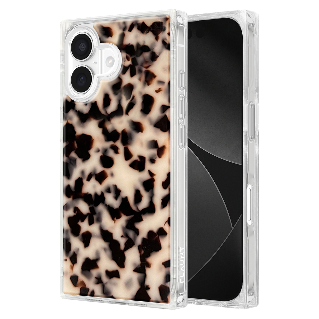 Flaunt - Square Magsafe Case For Apple Iphone 17 - Blonde Tortoise Shell