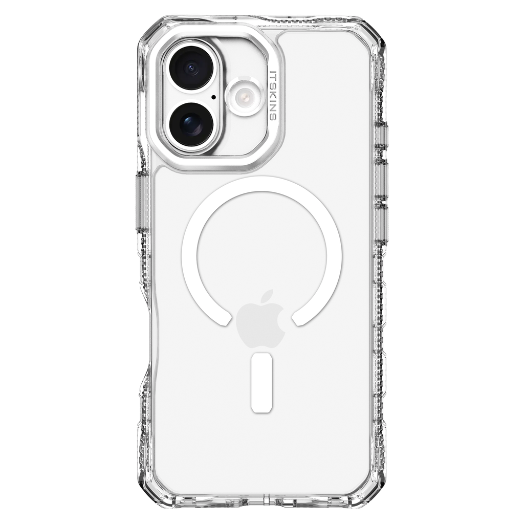 Itskins - Supremer Clear Magsafe Case For Apple Iphone 17 - Transparent White Print