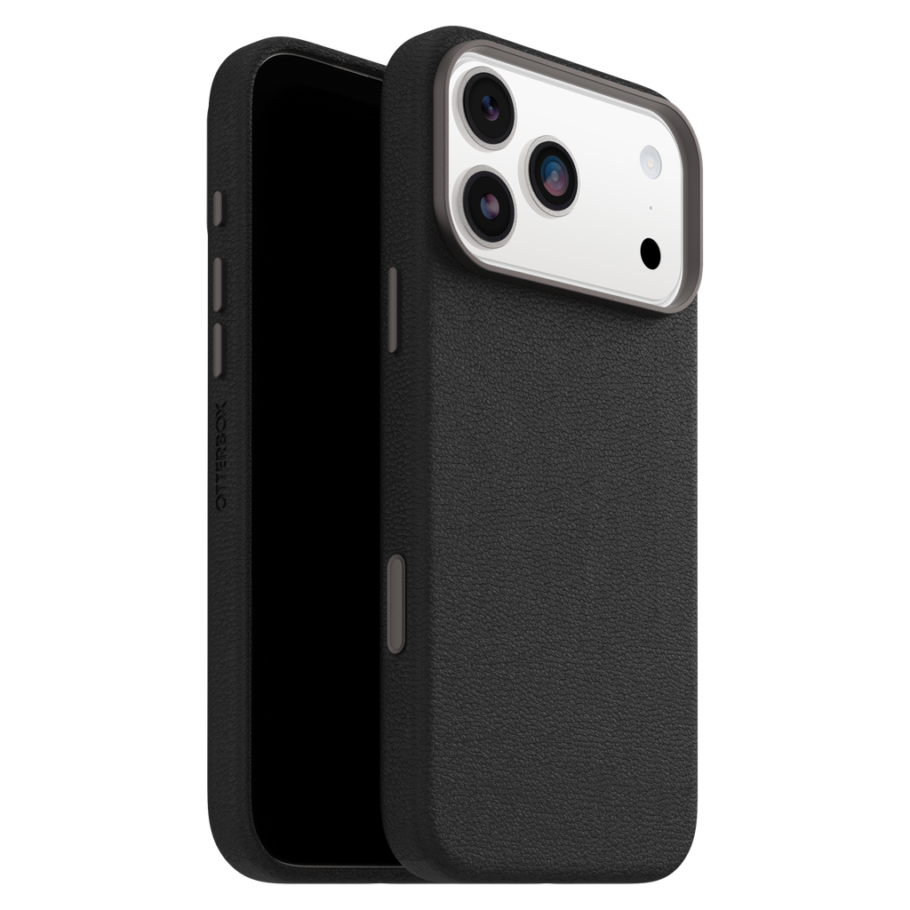 Otterbox - Symmetry Cactus Leather Magsafe Case With Camera Control For Apple Iphone 17 Pro Max - Noir Ash