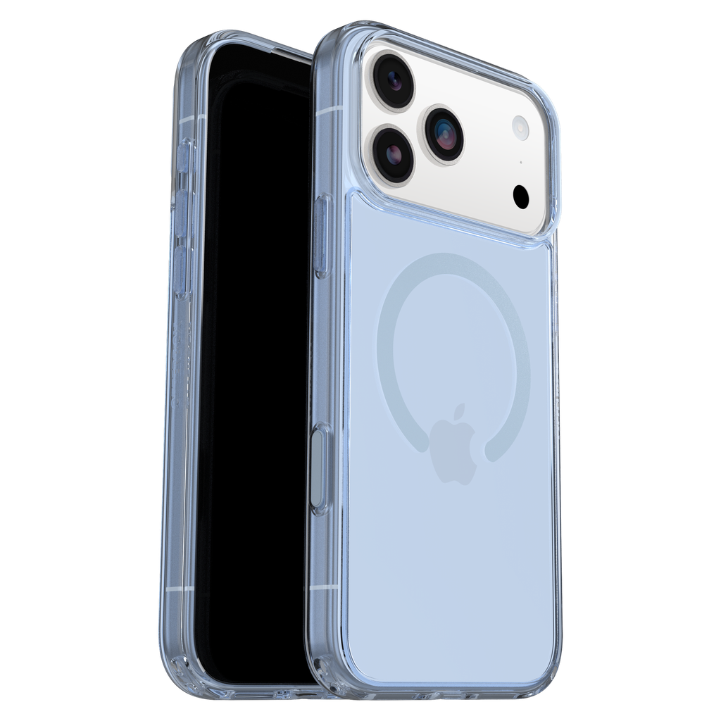Otterbox-symmetry Clear Mag Case Camera Control For Iphone 17 Pro Max / 18 Pro Max -blue Bliss