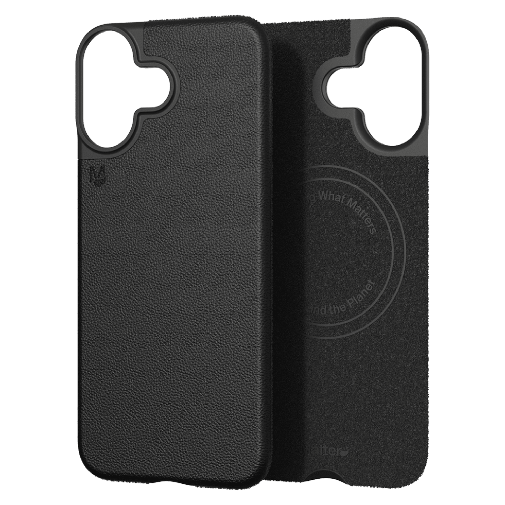 Matter Ht - Cactus Leather Snap Magsafe Case For Apple Iphone 17 - Carbon